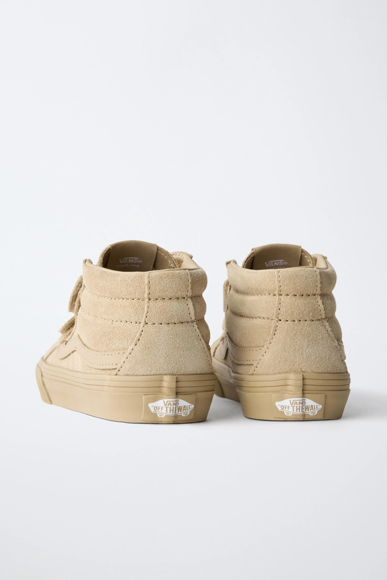 Кожаные высокие кеды zara vans®