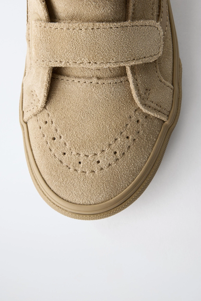 Кожаные высокие кеды zara vans®