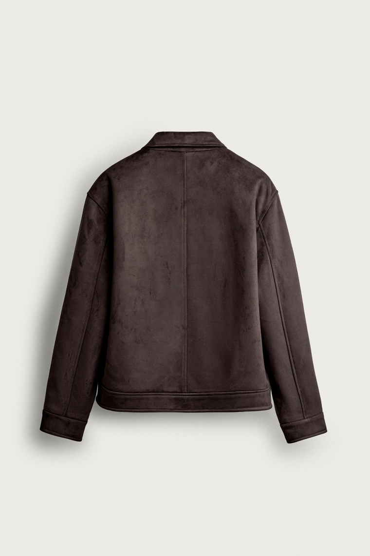 Куртка из искусственной замши regular fit