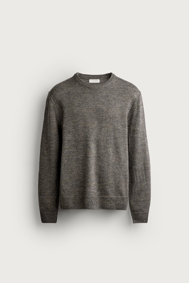 Джемпер из шерстяной смеси классического кроя