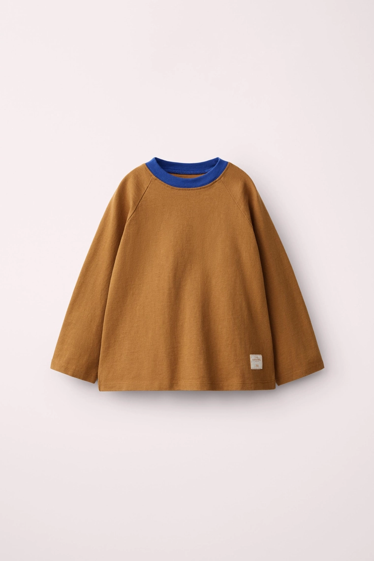 Футболка с контрастным воротником caramel london x zara