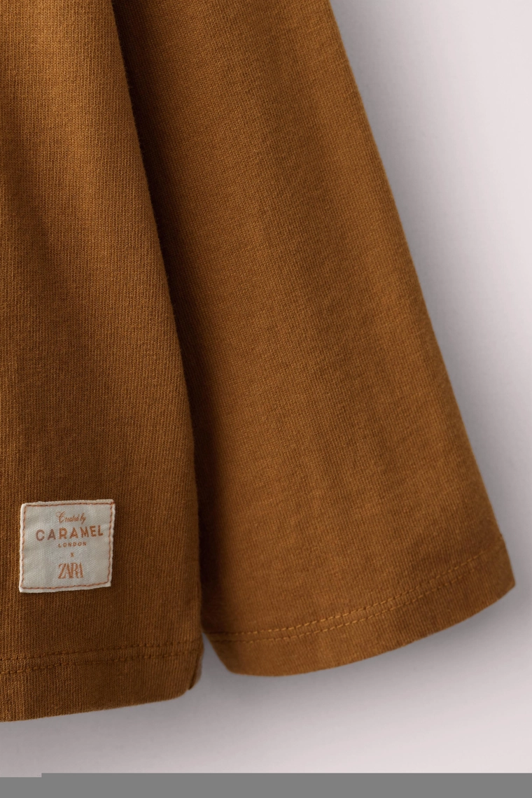 Футболка с контрастным воротником caramel london x zara