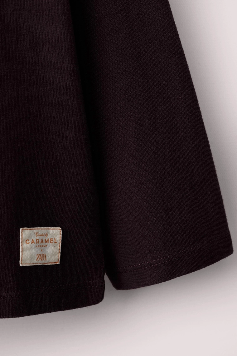 Футболка с контрастным воротником caramel london x zara