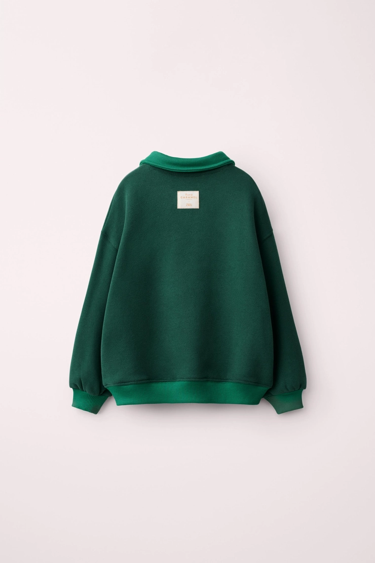 Свитшот с воротником поло caramel london x zara