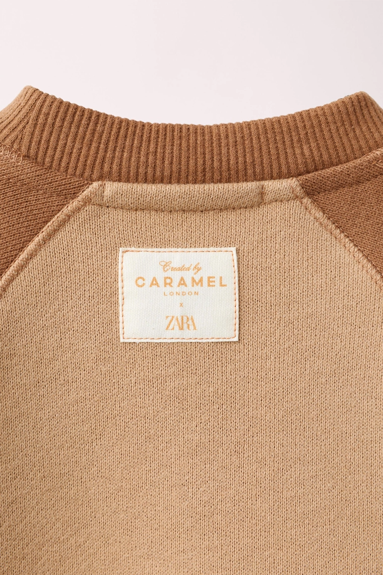 Свитшот с реглановыми рукавами created by caramel london x zara