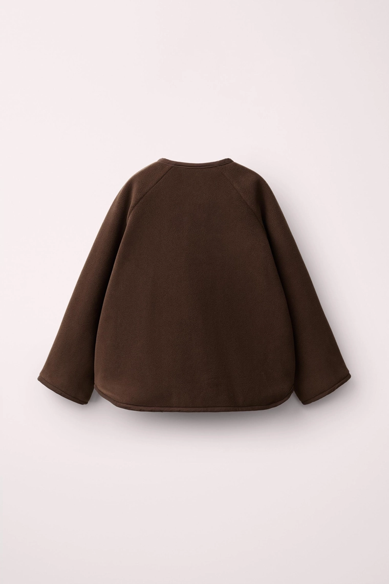 Двусторонняя флисовая куртка из нейлона caramel london x zara