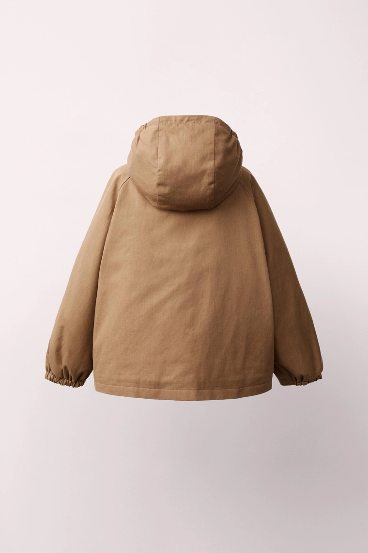 Стеганное тренч-пальто с капюшоном caramel london x zara