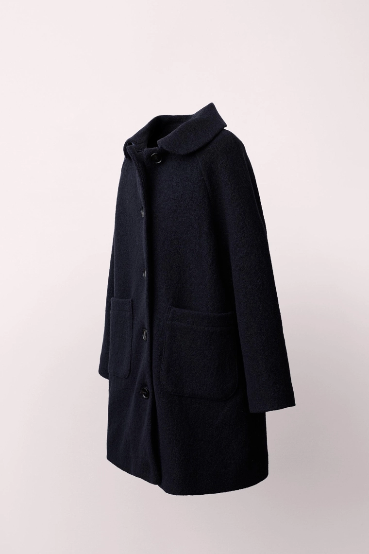 Длинное пальто из 100% шерсти caramel london x zara