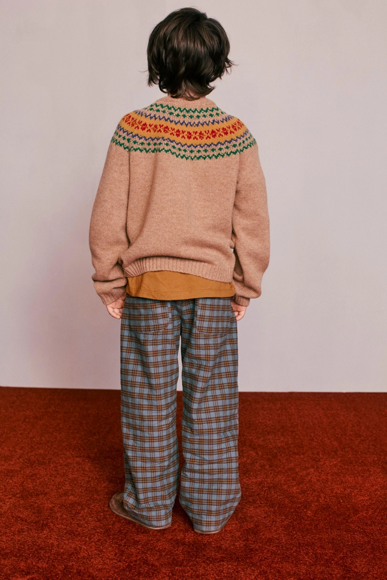 Вязаный джемпер fair isle 100% шерсть от caramel london x zara