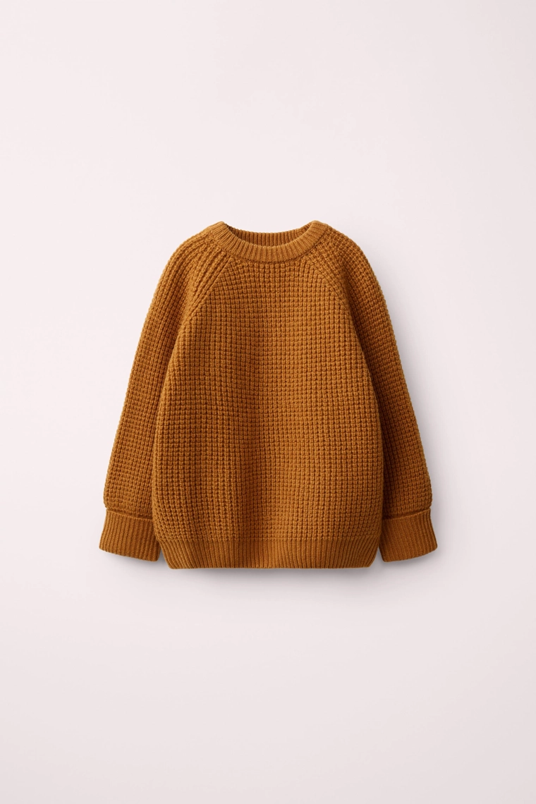 Свитер в вафельной вязке из 100% шерсти created by caramel london x zara
