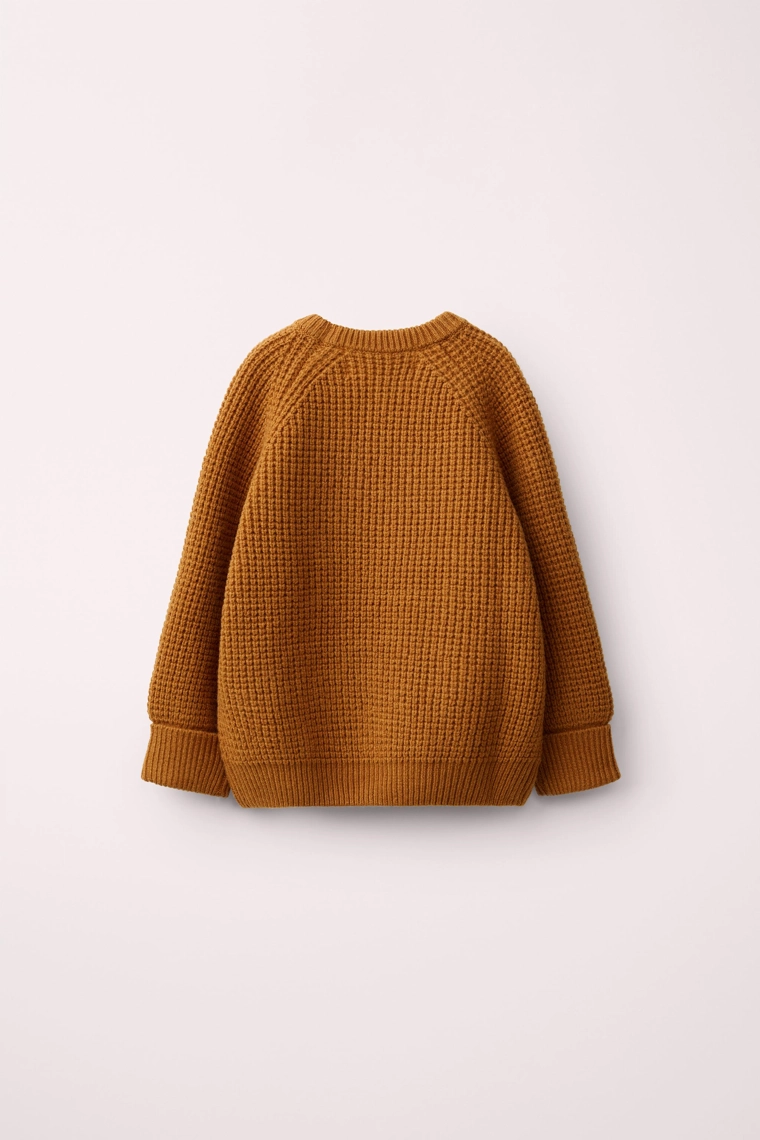 Свитер в вафельной вязке из 100% шерсти created by caramel london x zara