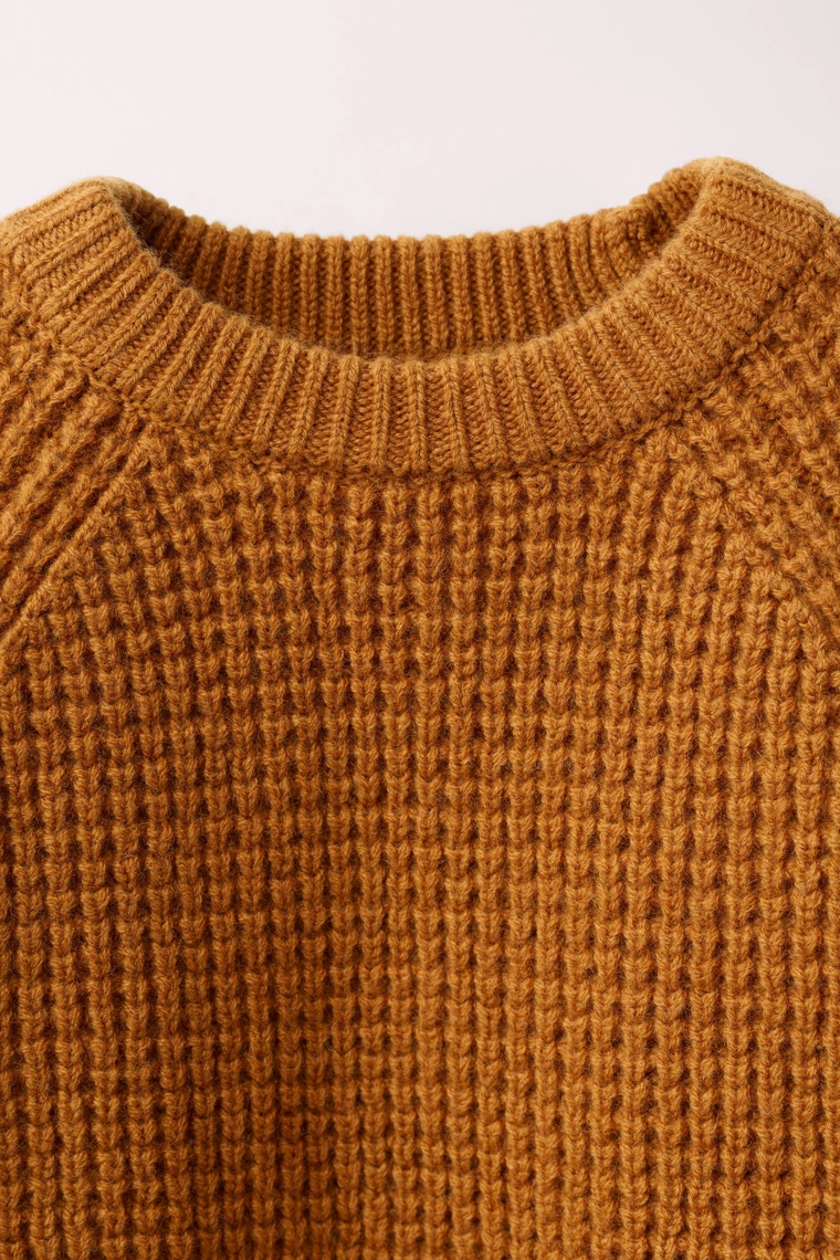 Свитер в вафельной вязке из 100% шерсти created by caramel london x zara