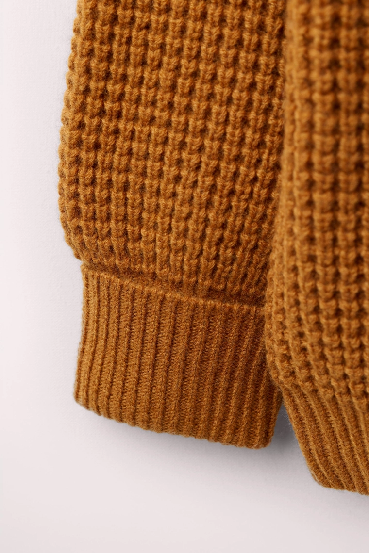 Свитер в вафельной вязке из 100% шерсти created by caramel london x zara