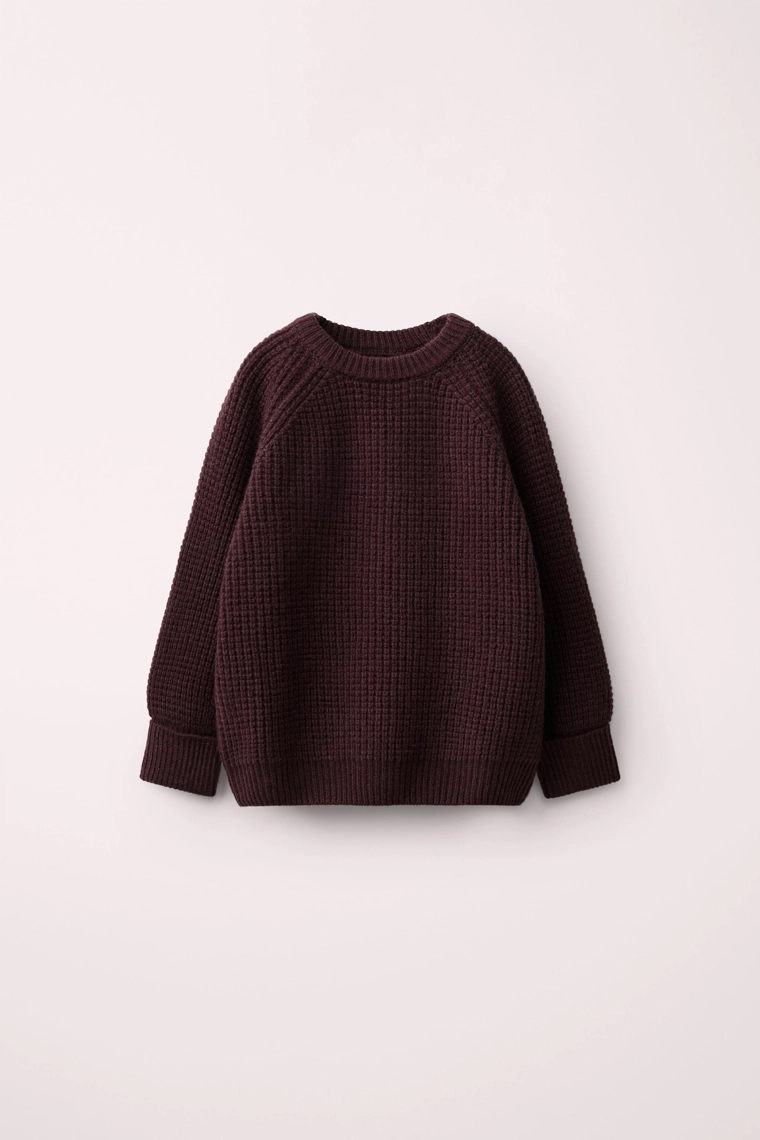 Джемпер из вафельного трикотажа 100% шерсть, созданный caramel london x zara