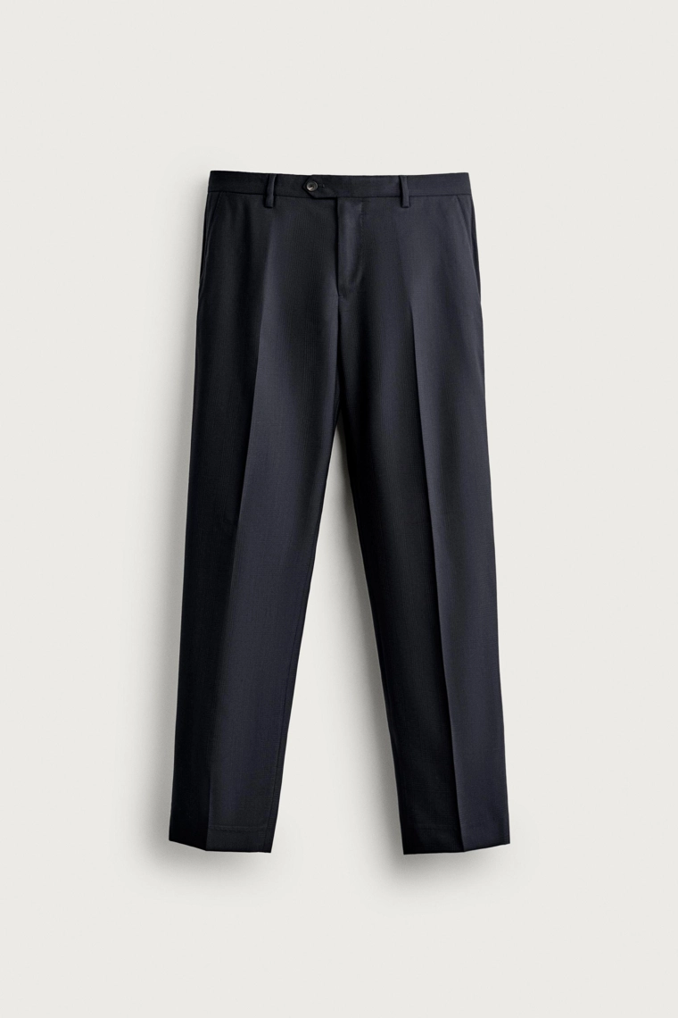 Брюки из 100% шерсти в клетку