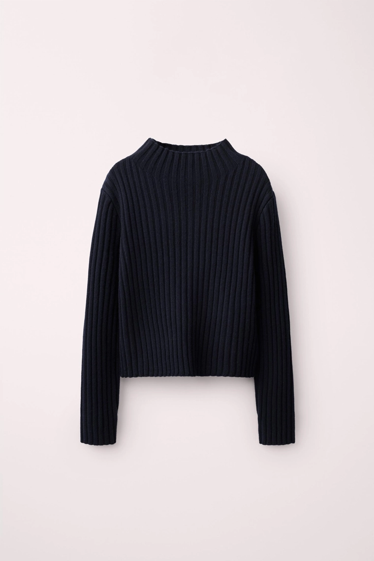 Ребристый джемпер из 100% шерсти caramel london x zara