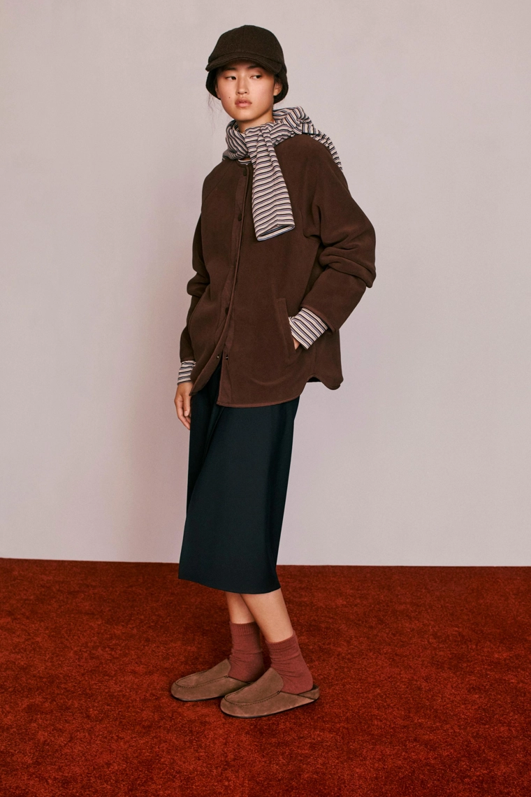Однотонное двустороннее пальто caramel london x zara