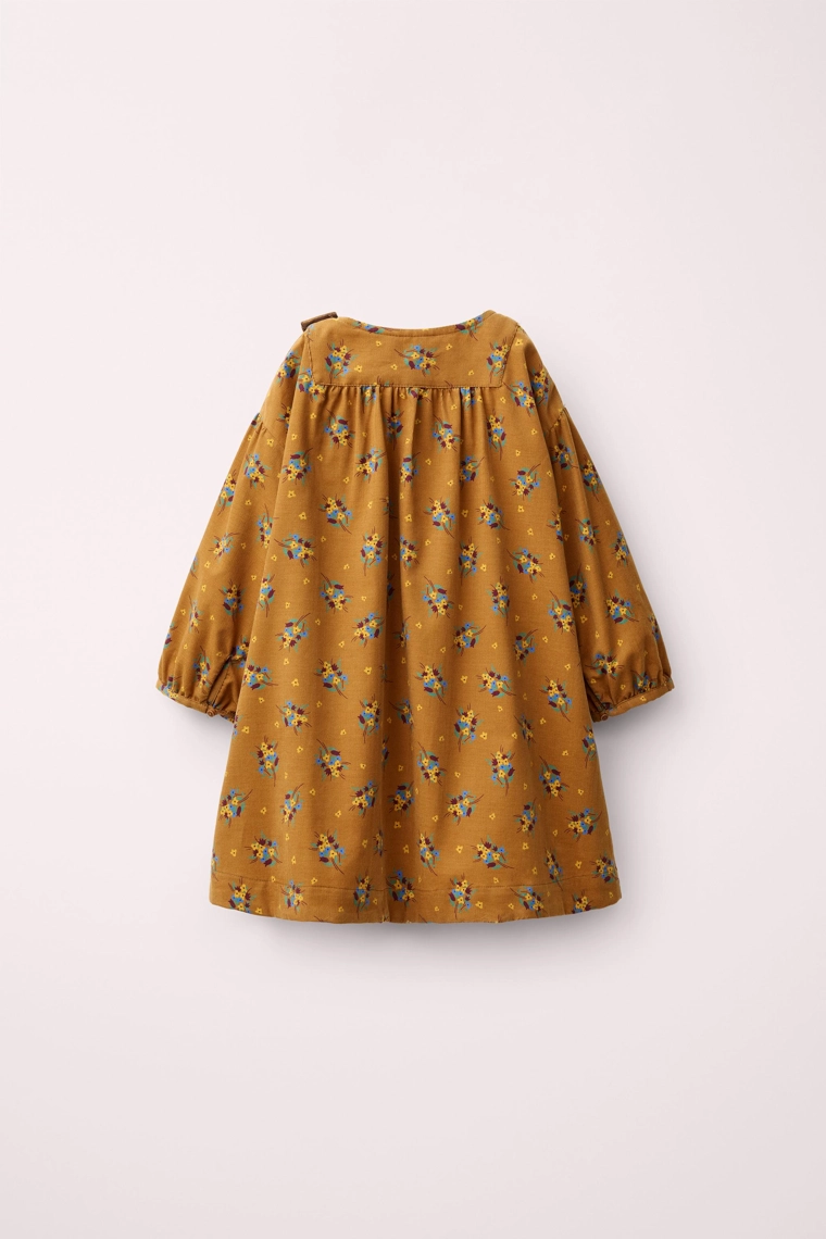 Платье из игольчатого вельвета с цветочным принтом caramel london x zara