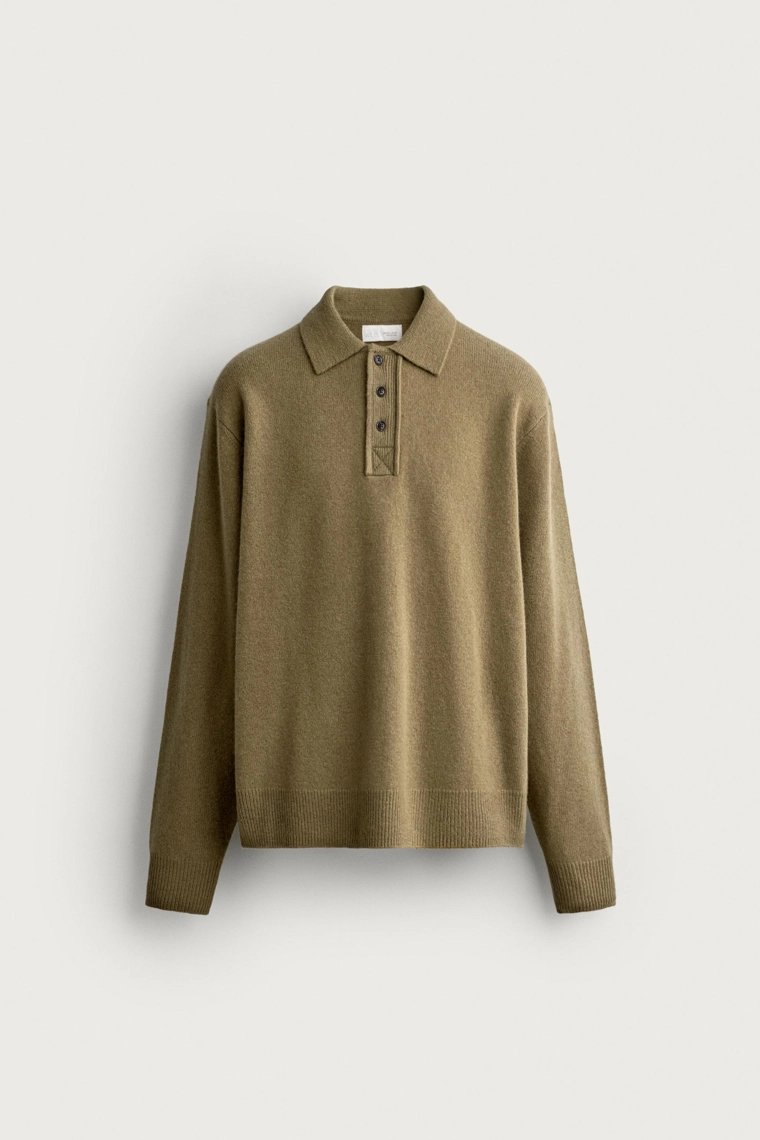 Поло 100% шерсть regular fit