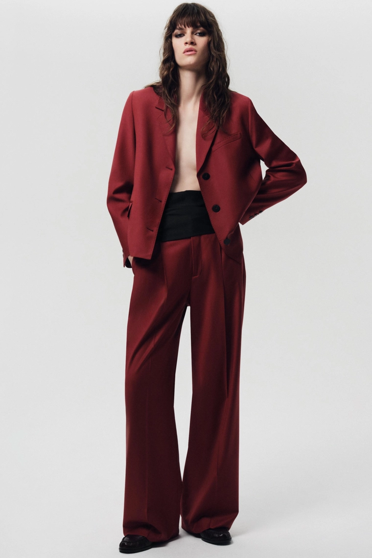 Плательные брюки из шерстяной смеси zw collection
