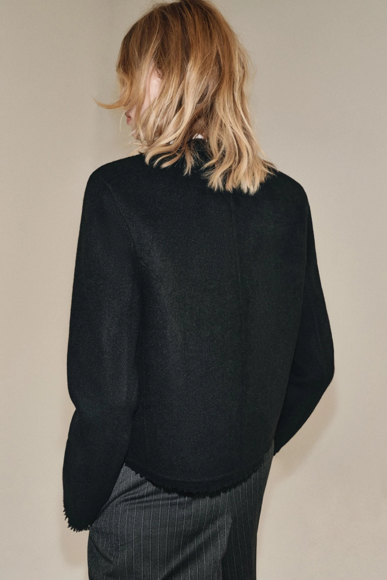 Короткая куртка из шерстяной смеси zw collection