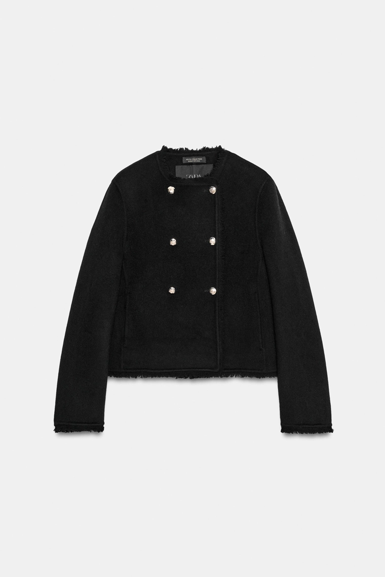 Короткая куртка из шерстяной смеси zw collection