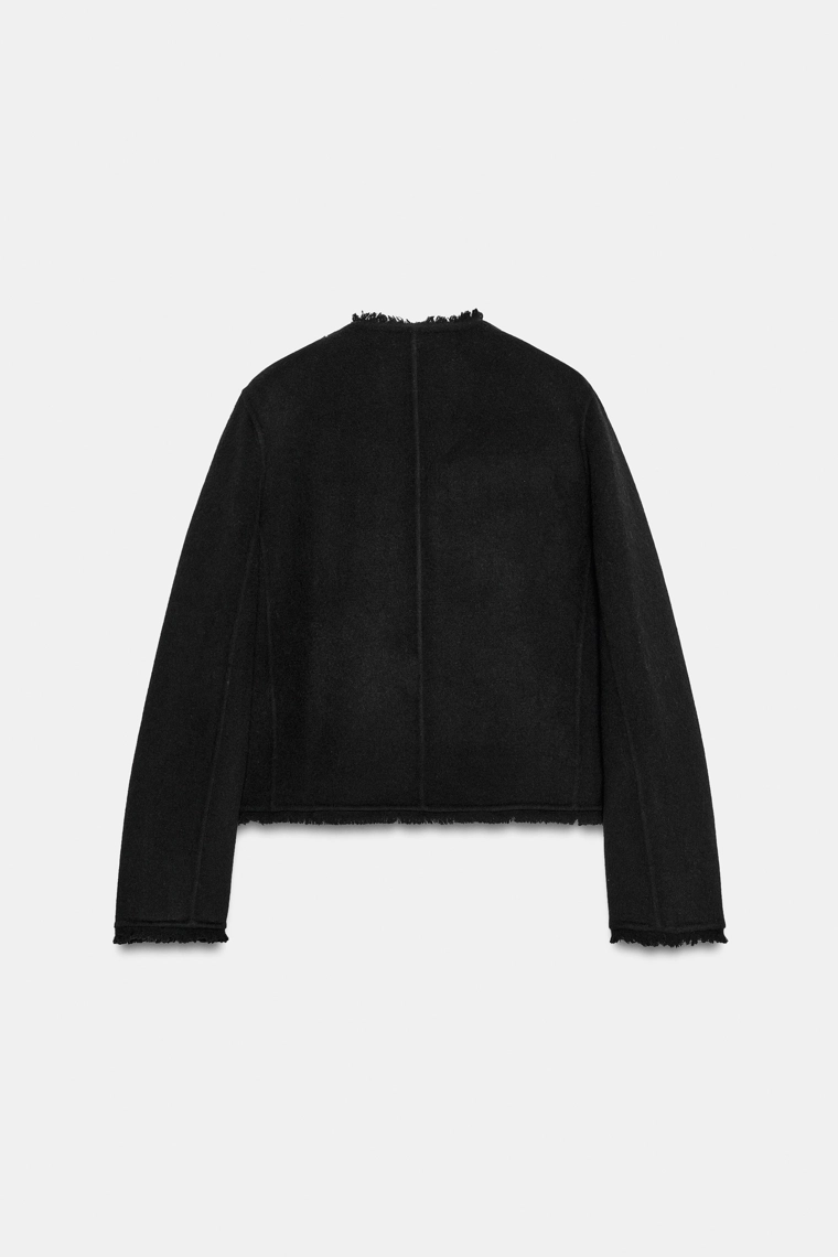Короткая куртка из шерстяной смеси zw collection