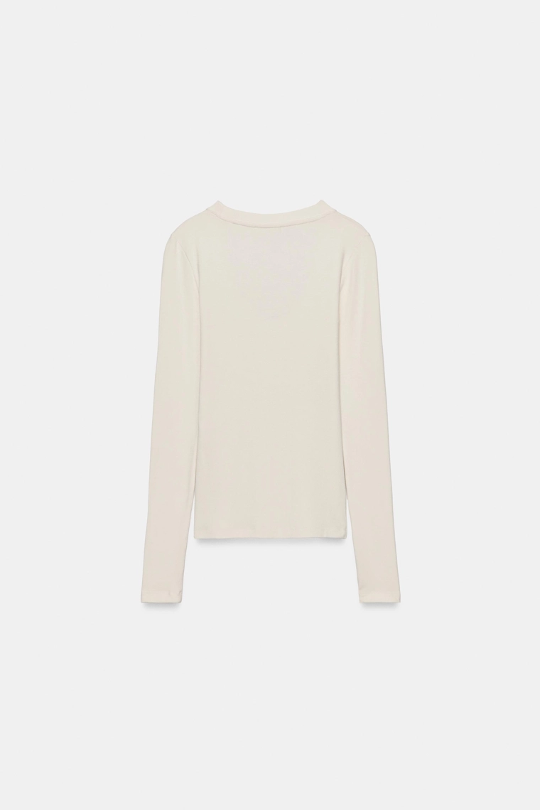 Футболка с круглым вырезом zara