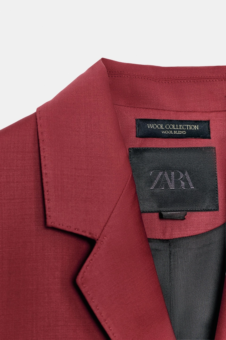 Пиджак прямого кроя из шерстяной смеси zw collection