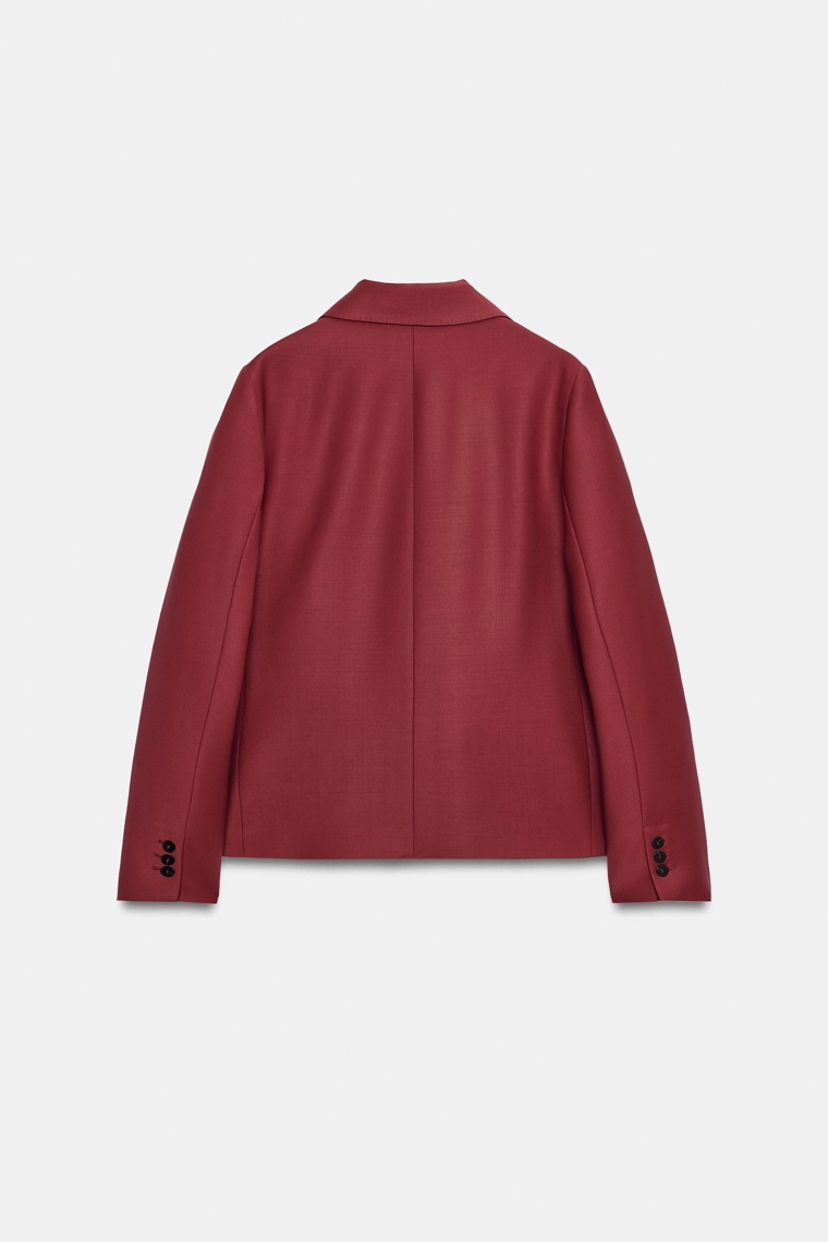 Пиджак прямого кроя из шерстяной смеси zw collection