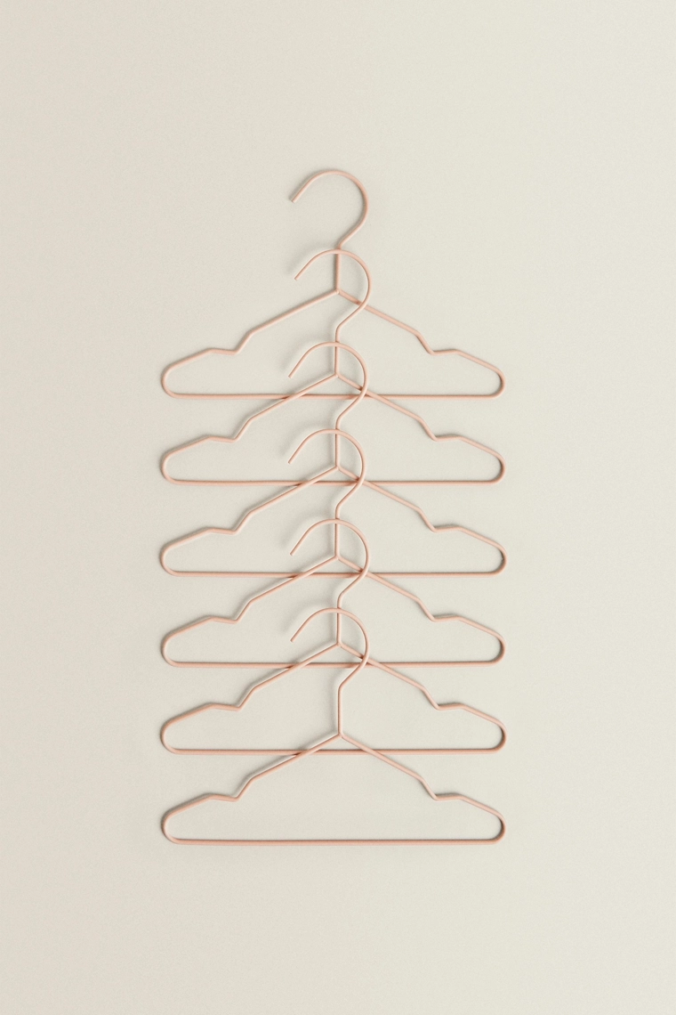 Набор резиновых детских вешалок (набор из 6 штук)