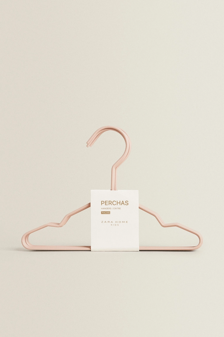 Набор резиновых детских вешалок (набор из 6 штук)