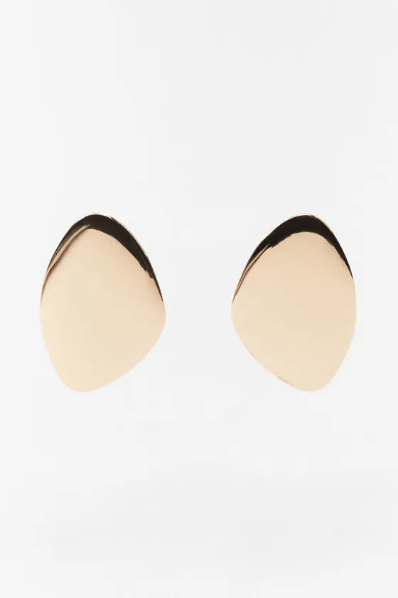 ПЛОСКИЕ МЕТАЛЛИЧЕСКИЕ СЕРЬГИ