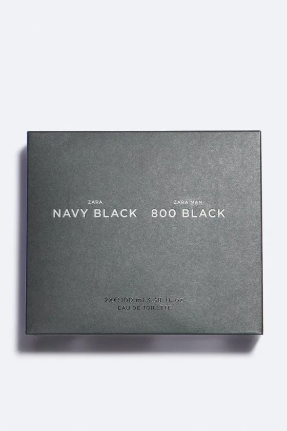 Набор парфюма Zara Navy Black + 800 Black Edt 100ml / 3.38 oz