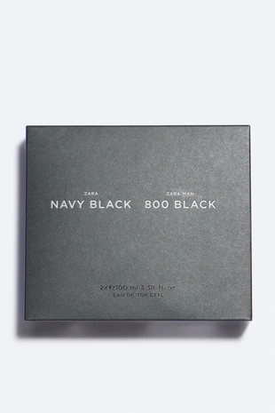 Набор парфюма ZARA NAVY BLACK + 800 BLACK EDT 100ML / 3.38 OZ- Заказать в России