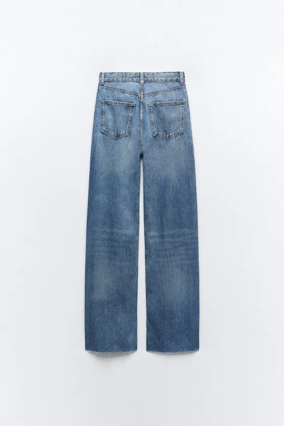 ДЖИНСЫ С ВЫСОКОЙ ПОСАДКОЙ TRF WIDE LEG