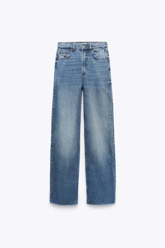 ДЖИНСЫ С ВЫСОКОЙ ПОСАДКОЙ TRF WIDE LEG
