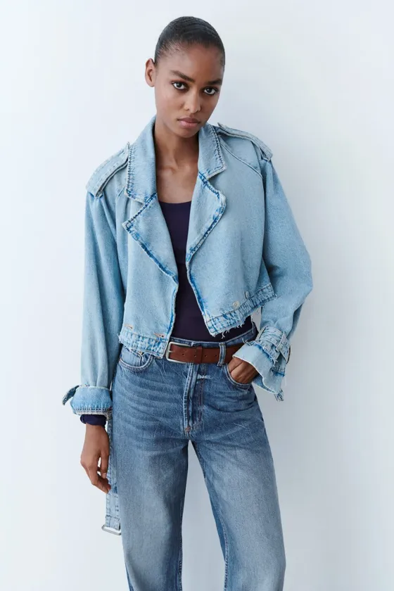ДЖИНСЫ С ВЫСОКОЙ ПОСАДКОЙ TRF WIDE LEG