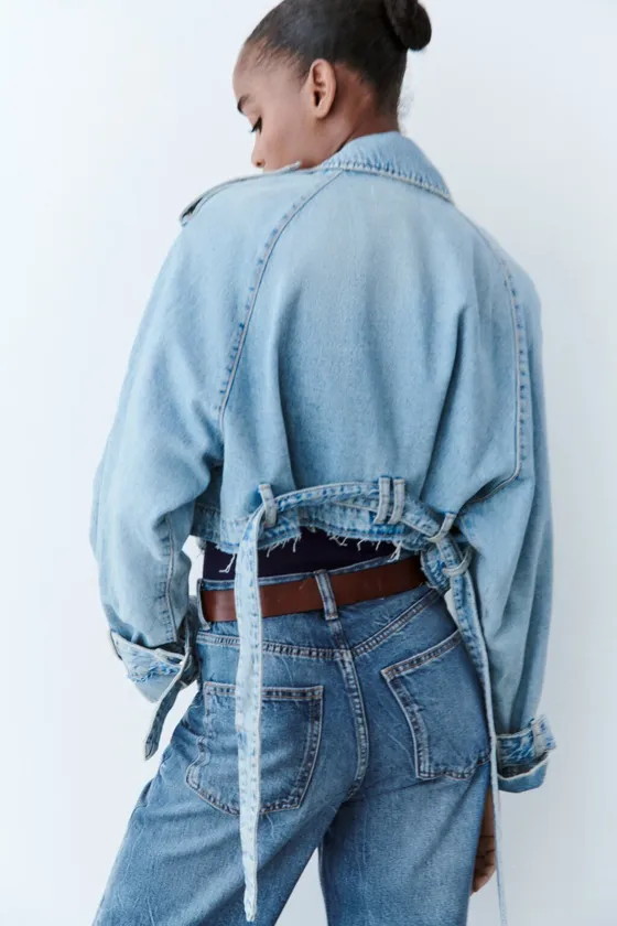 ДЖИНСЫ С ВЫСОКОЙ ПОСАДКОЙ TRF WIDE LEG