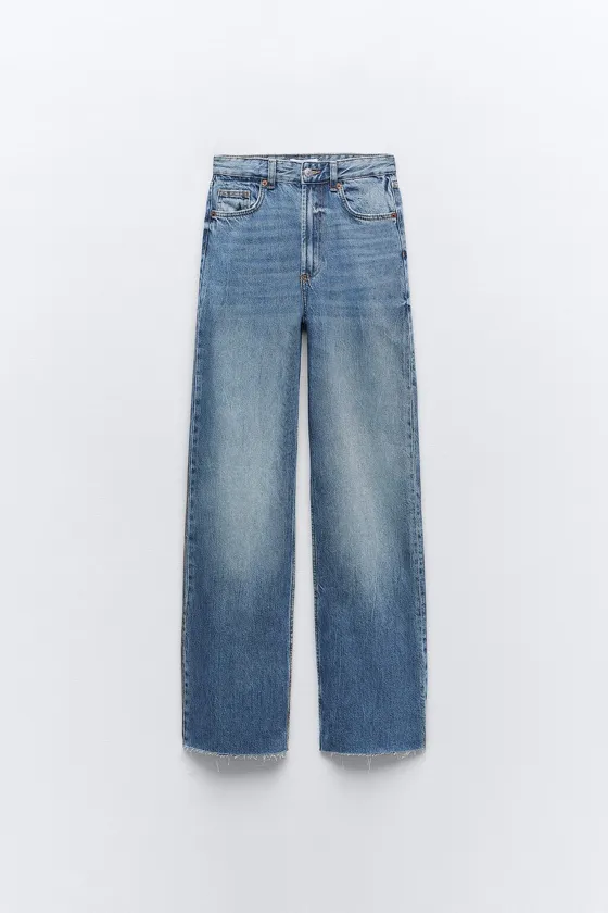 ДЖИНСЫ С ВЫСОКОЙ ПОСАДКОЙ TRF WIDE LEG
