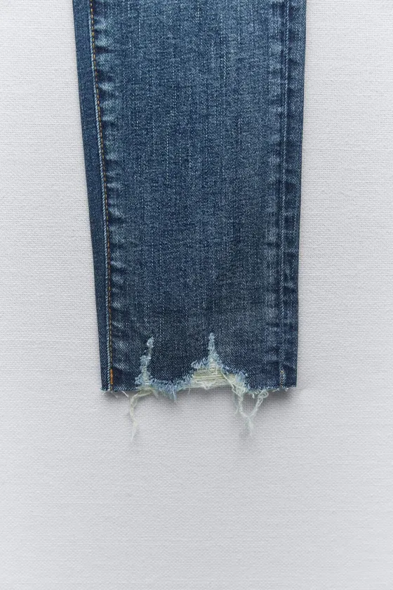 ДЖИНСЫ SKINNY MID-RISE С РАЗРЕЗАМИ Z1975