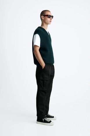 Брюки-карго свободного кроя