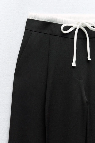 Брюки-боксеры с контрастной деталью- Заказать в России