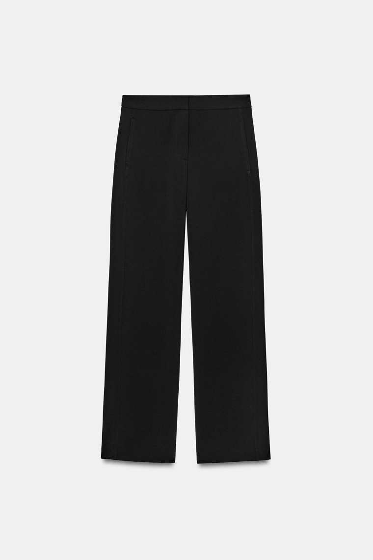 Брюки средней посадки с прямыми штанинами