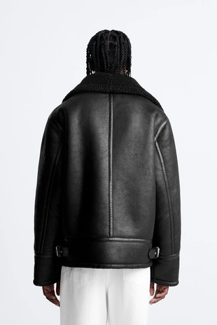 Двусторонняя куртка-дубленка- Заказать в России