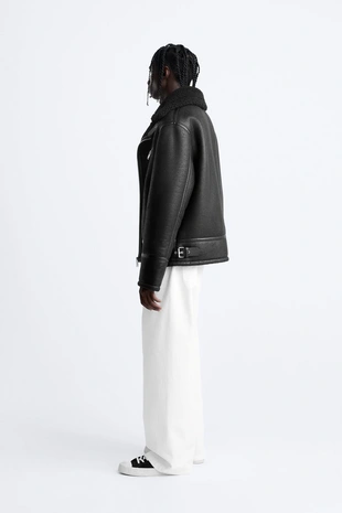 Двусторонняя куртка-дубленка- Заказать в России