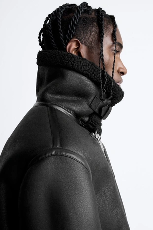 Двусторонняя куртка-дубленка- Заказать в России