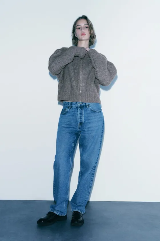 ТРИКОТАЖНЫЙ БОМБЕР С МОЛНИЕЙ