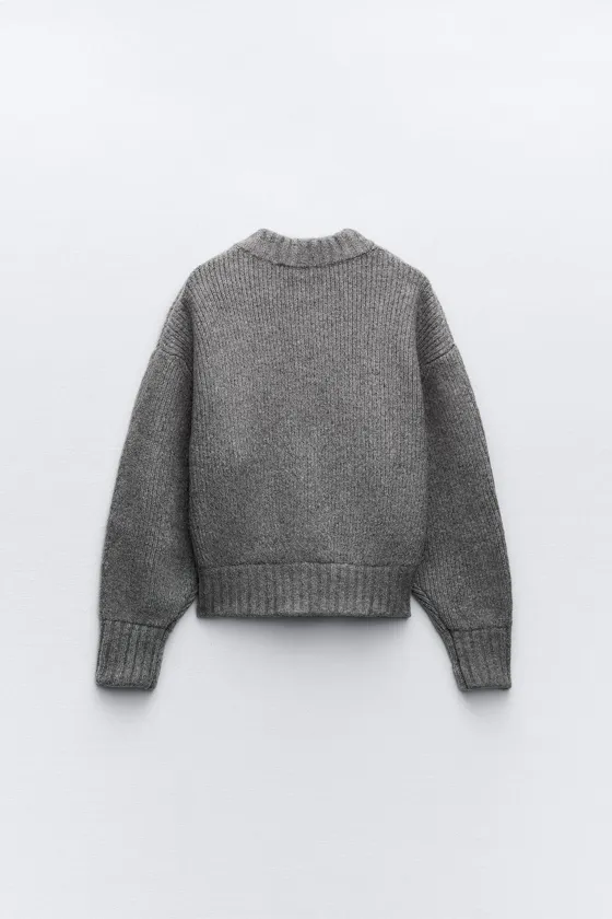 ТРИКОТАЖНЫЙ БОМБЕР С МОЛНИЕЙ