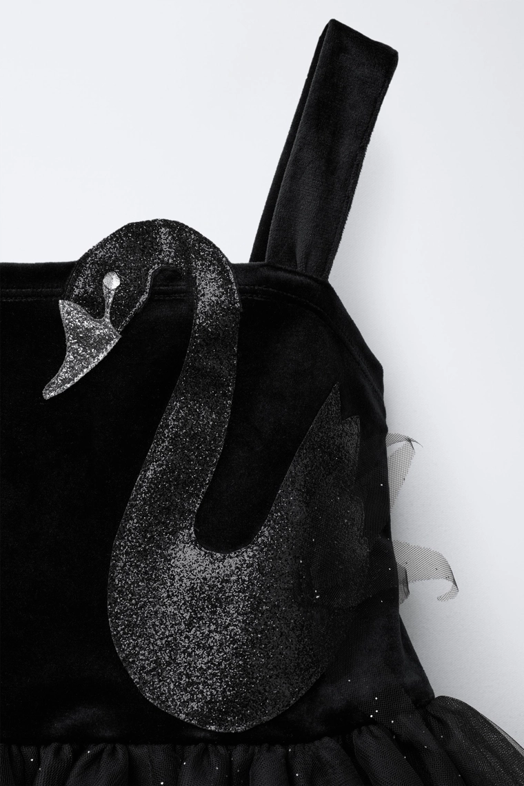 Костюм балерины черный лебедь